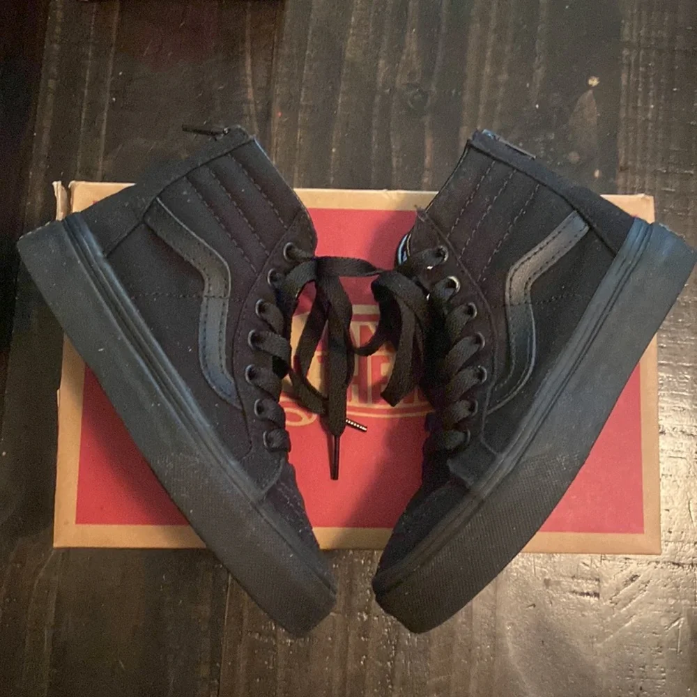 VANS SK8-Hi Zip black canvas size 12.5_4
